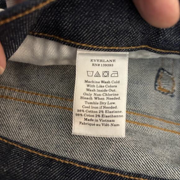Everlane Dark Wash Ankle Jeans Size 27 - Picture 7 of 7